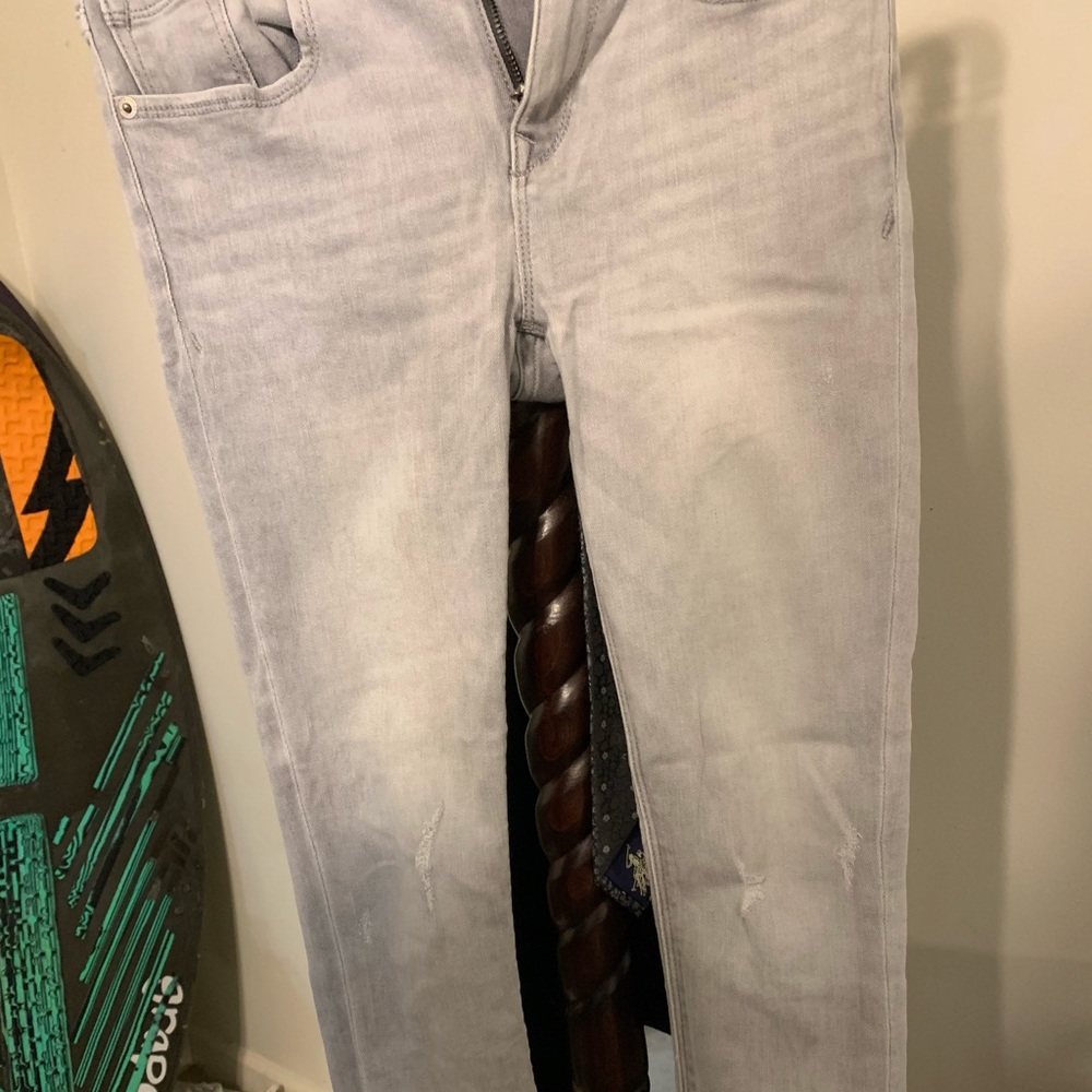 Grey jeggings